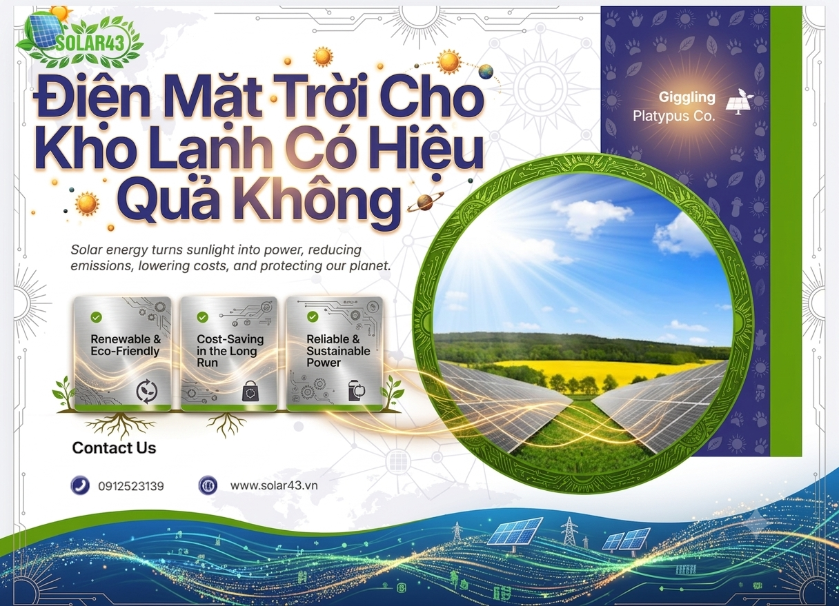 Điện Mặt Trời Cho Kho Lạnh Có Hiệu Quả Không?